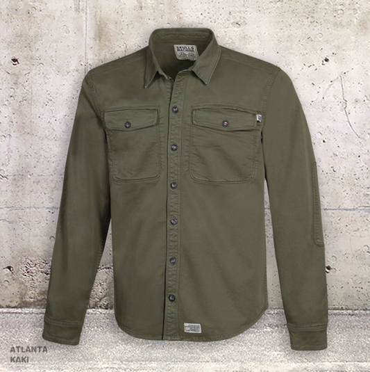 SKULLS MACHINE - Surchemise kaki