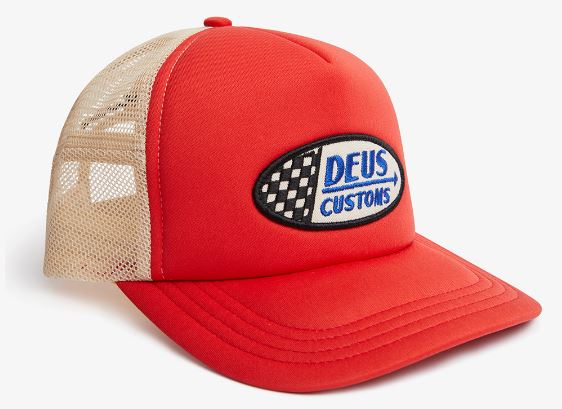 DEUS EX MACHINA FLAGS TRUCKER RED