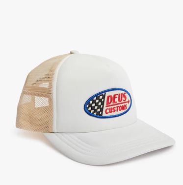 DEUS EX MACHINA FLAGS TRUCKER WHITE