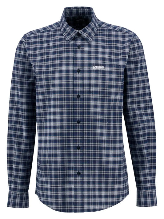 BARBOUR - Hawks check Oxford Shirt NAVY
