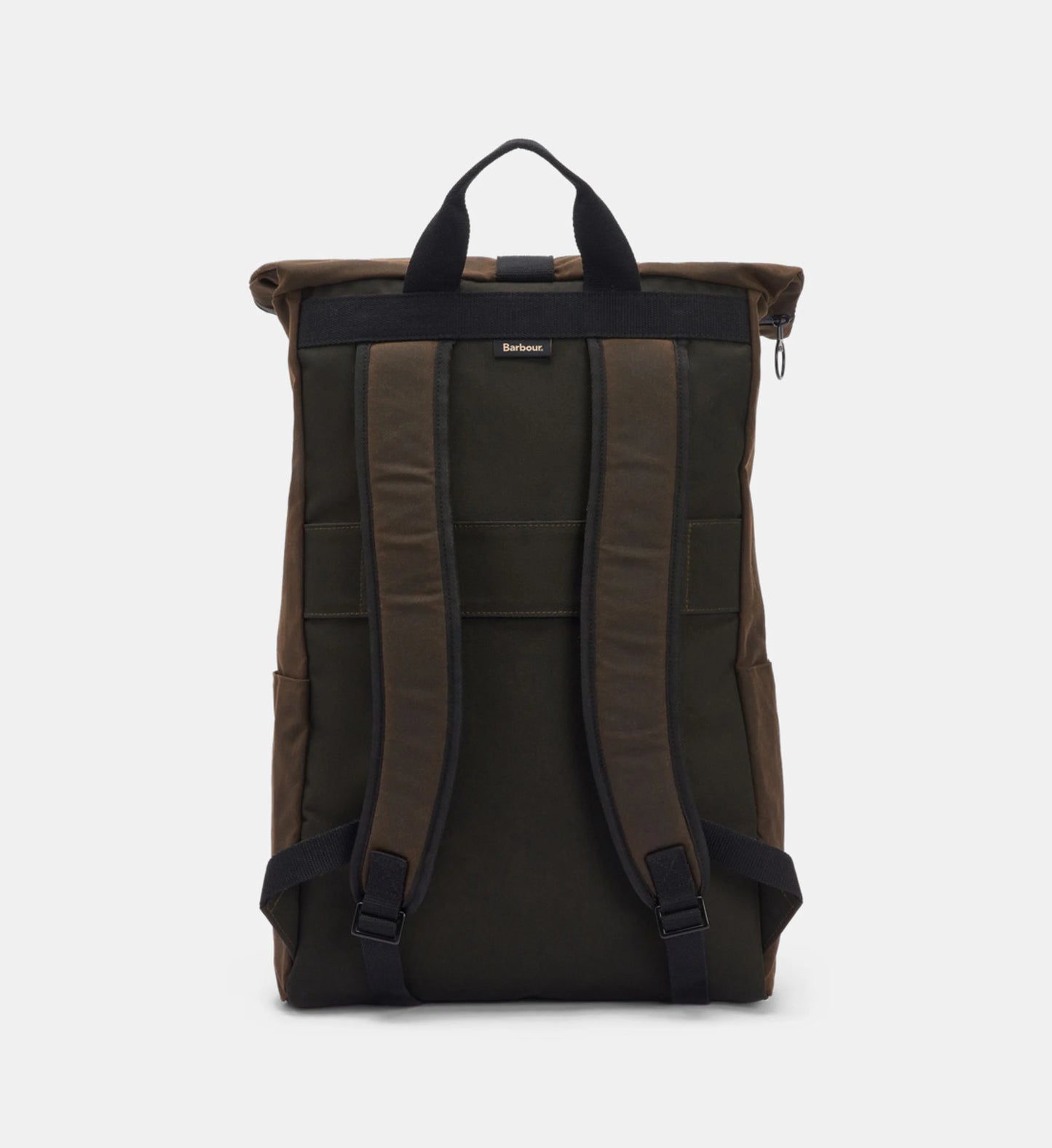BARBOUR - Field Wax Jacket Fold Over Backpack Olive/Black