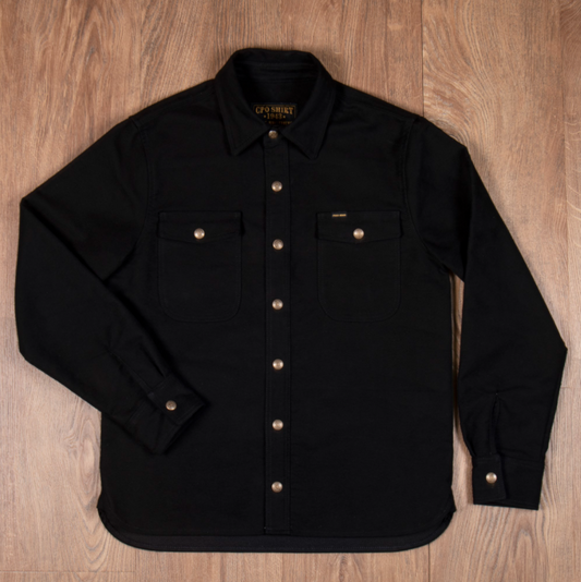 PIKE BROTHERS 1943 CPO SHIRT MOLESKIN SULPHUR BLACK