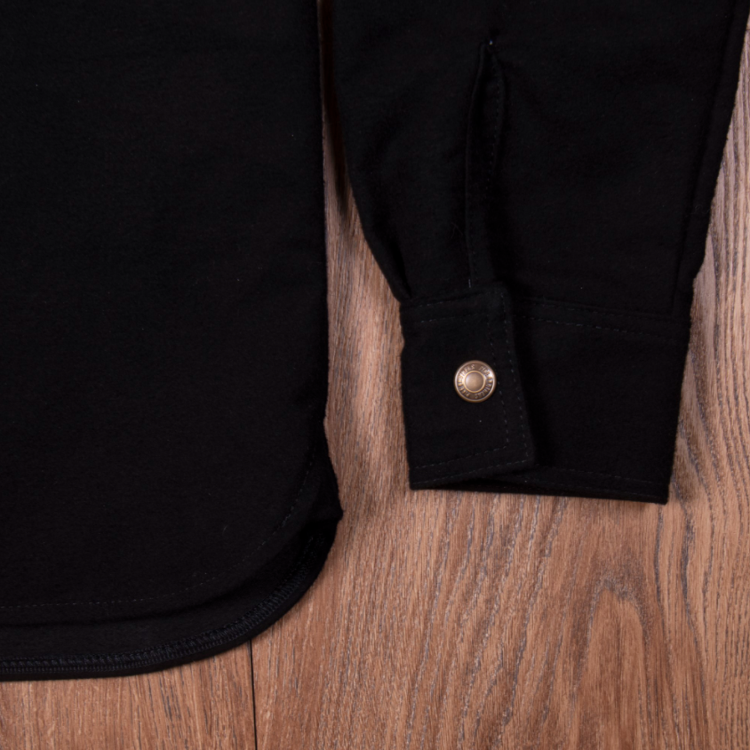 PIKE BROTHERS 1943 CPO SHIRT MOLESKIN SULPHUR BLACK