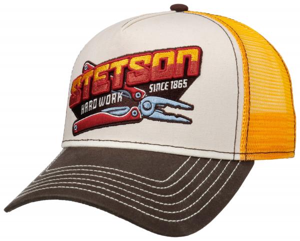 STETSON CASQUETTE TRUCKER CAP HARD WORK