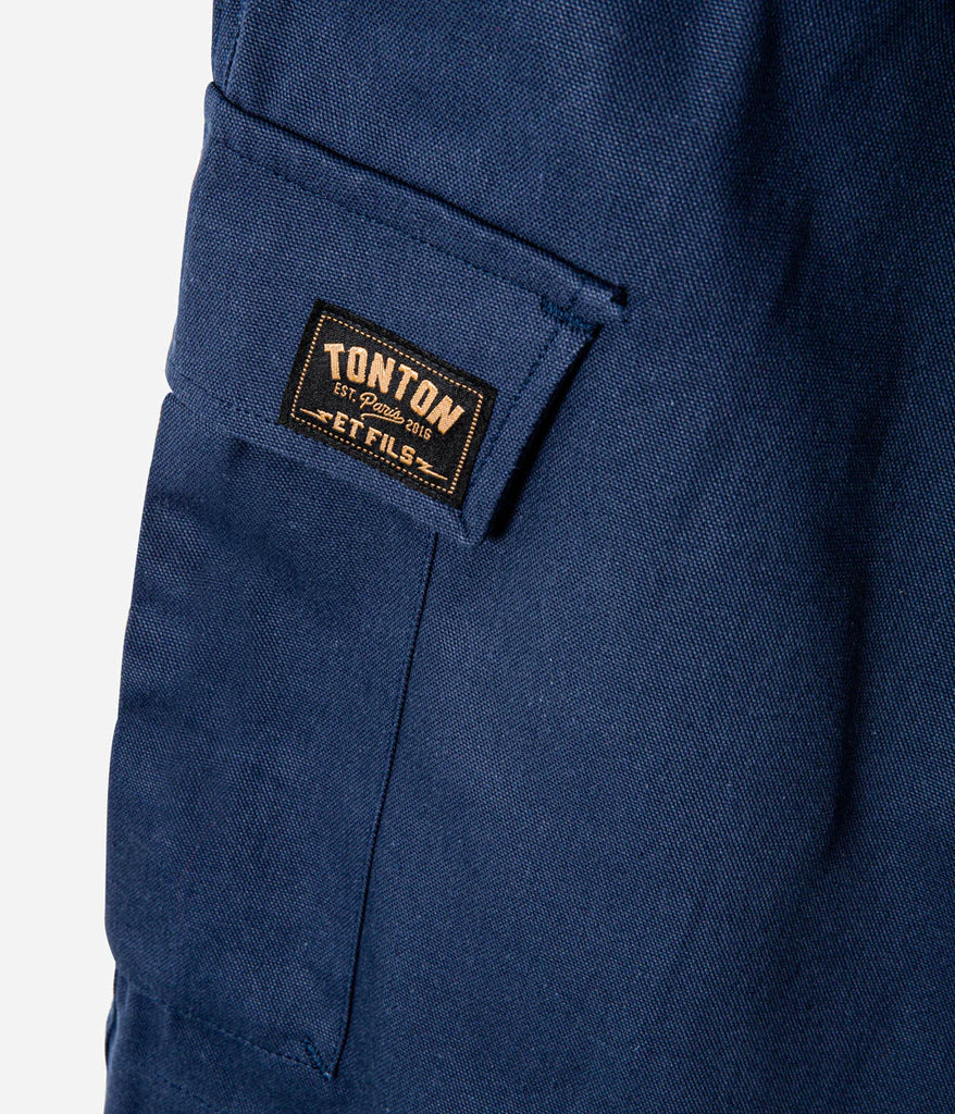 TONTON & FILS SHORT « DE BROUSSE » CANVAS MARINE