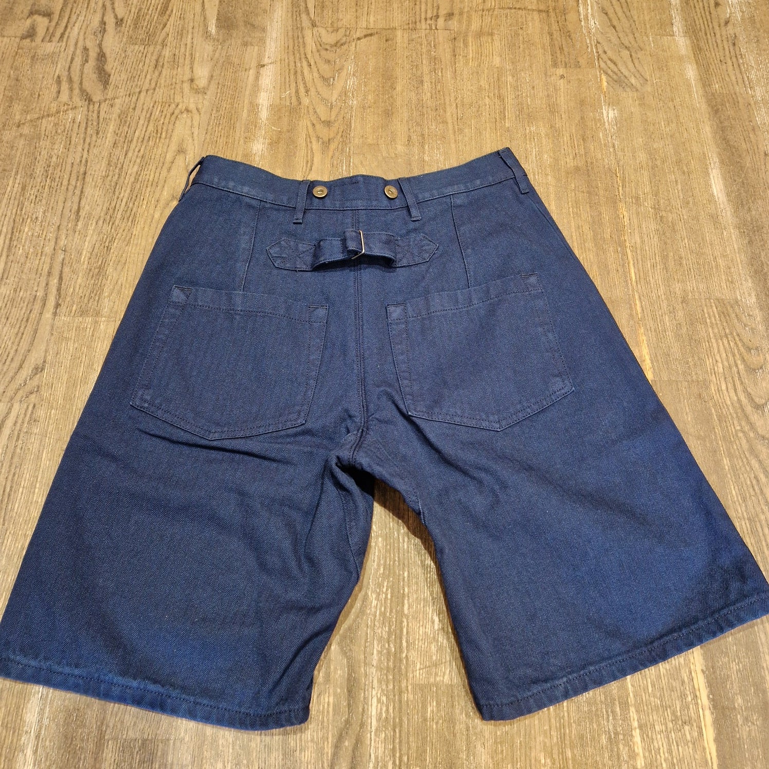 FLEURS DE BAGNE  SHORT CARGO METIS COTON HBT NAVY