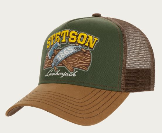 STETSON CASQUETTE TRUCKER CAP LUMBERJACK