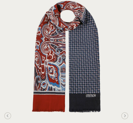 STETSON - Écharpe en Laine Four Colours Paisley