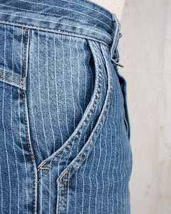 PIKE BROTHERS 1967 UTILITY TROUSERS BLUE WABASH RINSED