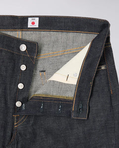 EDWIN REGULAR TAPERED DARK PURE INDIGO RAINBOW SELVAGE 13.5 OZ UNWASHED