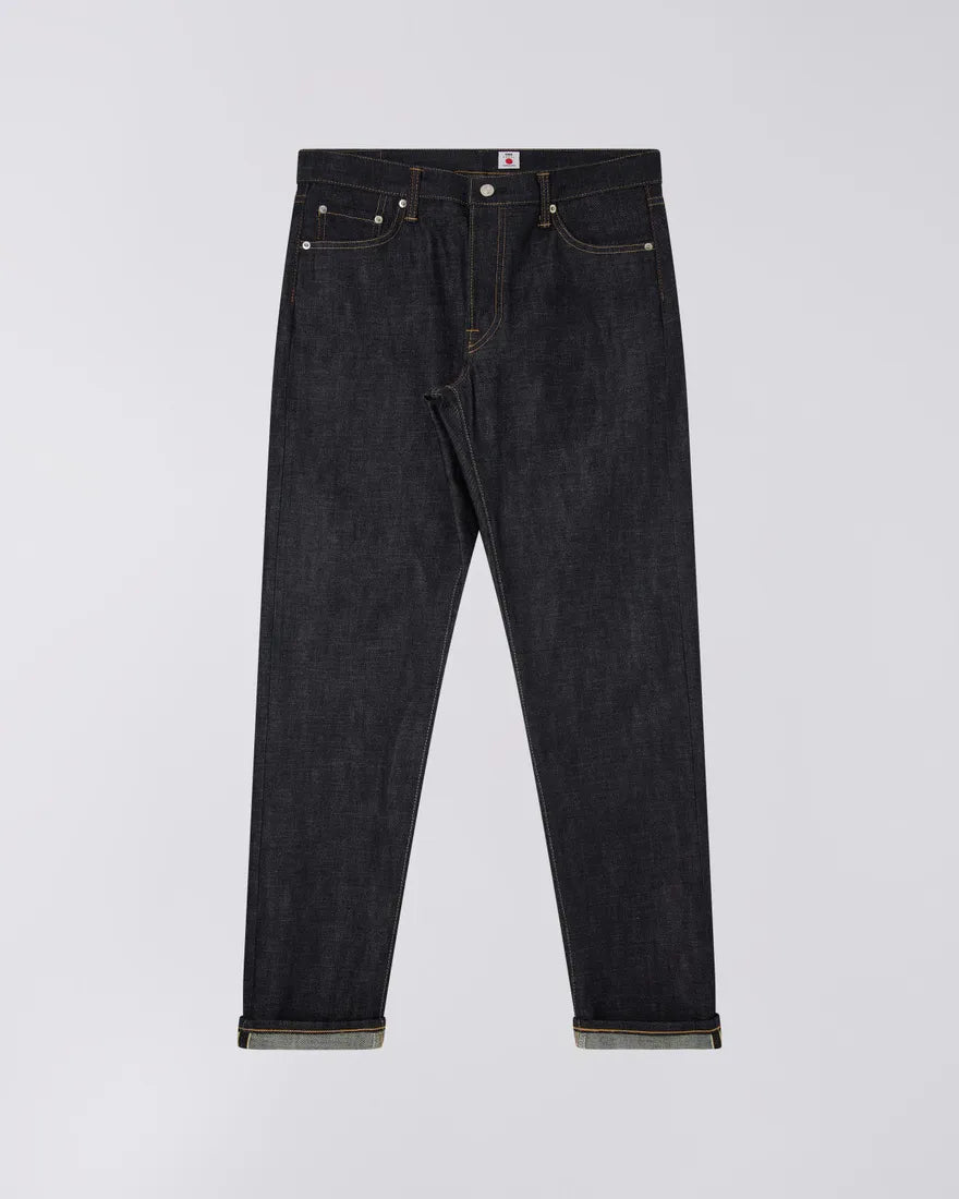 EDWIN REGULAR TAPERED DARK PURE INDIGO RAINBOW SELVAGE 13.5 OZ UNWASHED