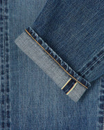 Charger l&#39;image dans la galerie, EDWIN REGULAR TAPERED DARK PURE INDIGO RAINBOW SELVAGE 13.5 OZ MID DARK WASH

