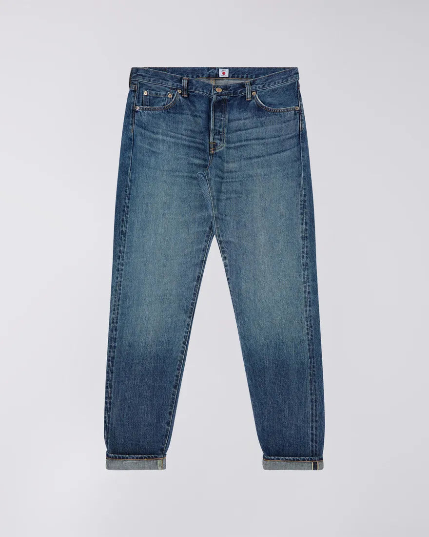 EDWIN REGULAR TAPERED DARK PURE INDIGO RAINBOW SELVAGE 13.5 OZ MID DARK WASH