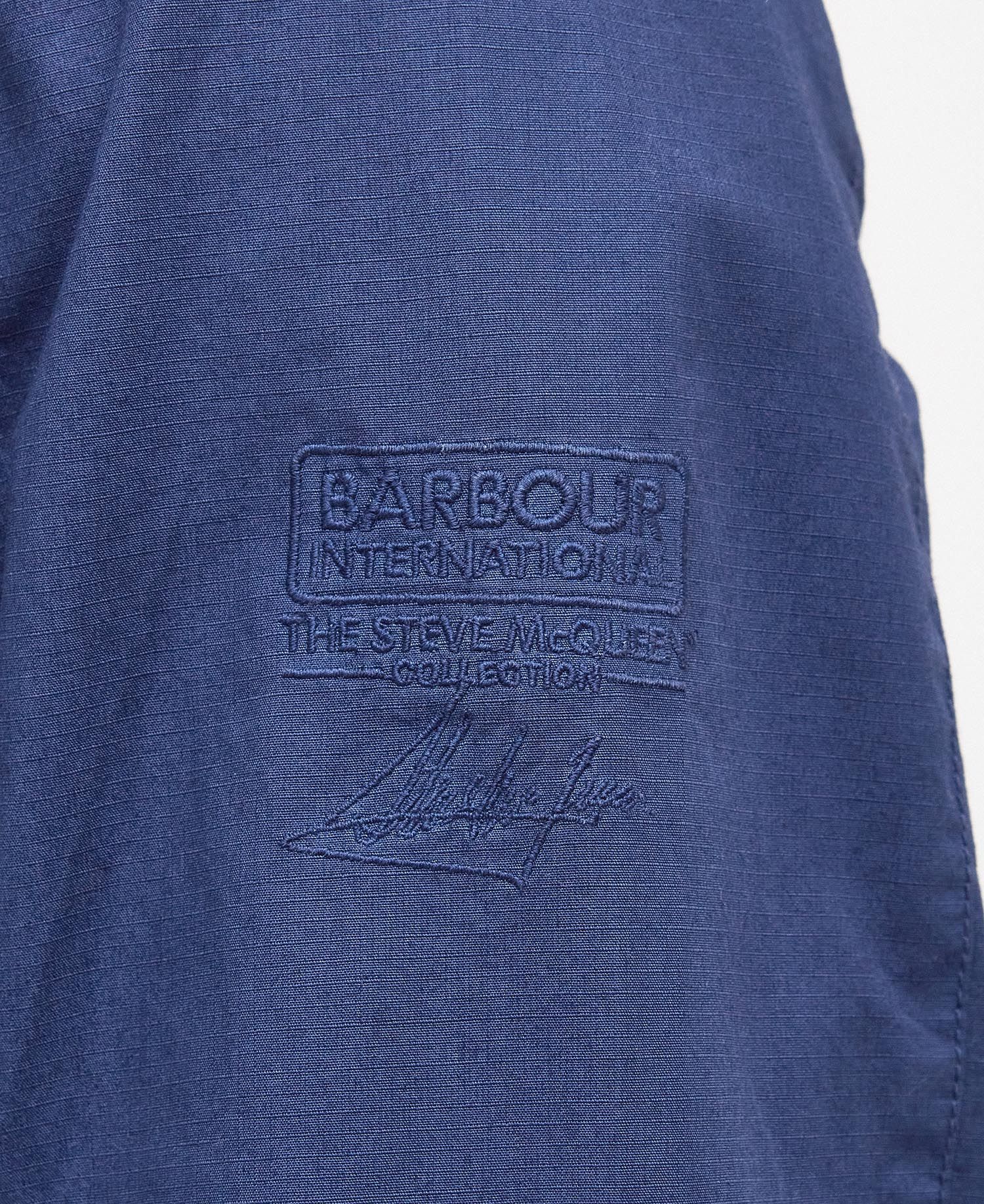BARBOUR B.INTL WORKERS CASUAL WASHED COBALT