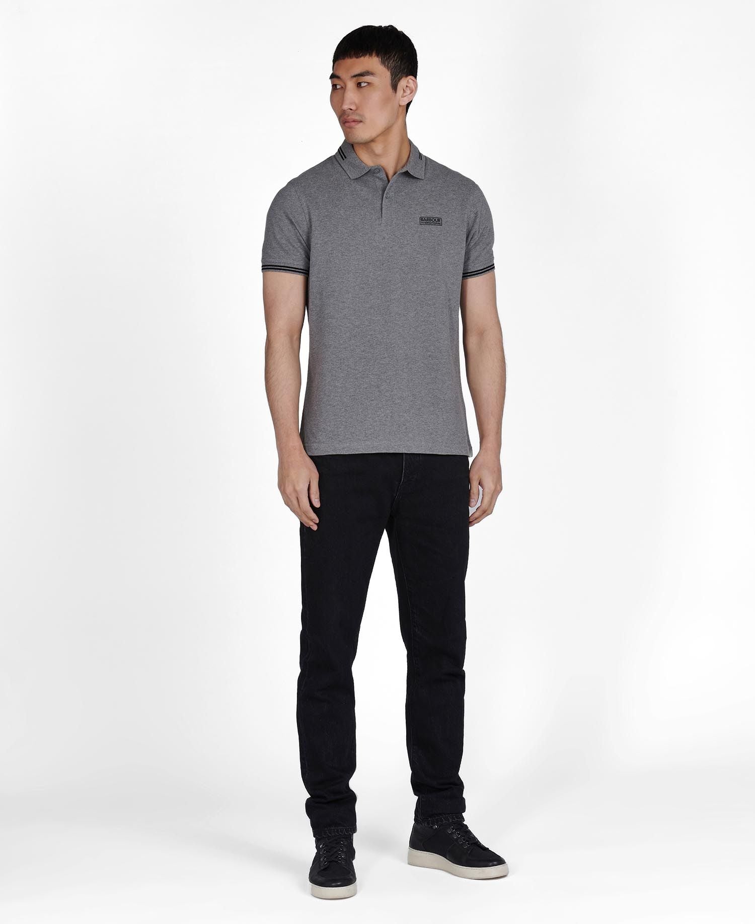 BARBOUR INTL ESSENTIAL TIPPED POLO