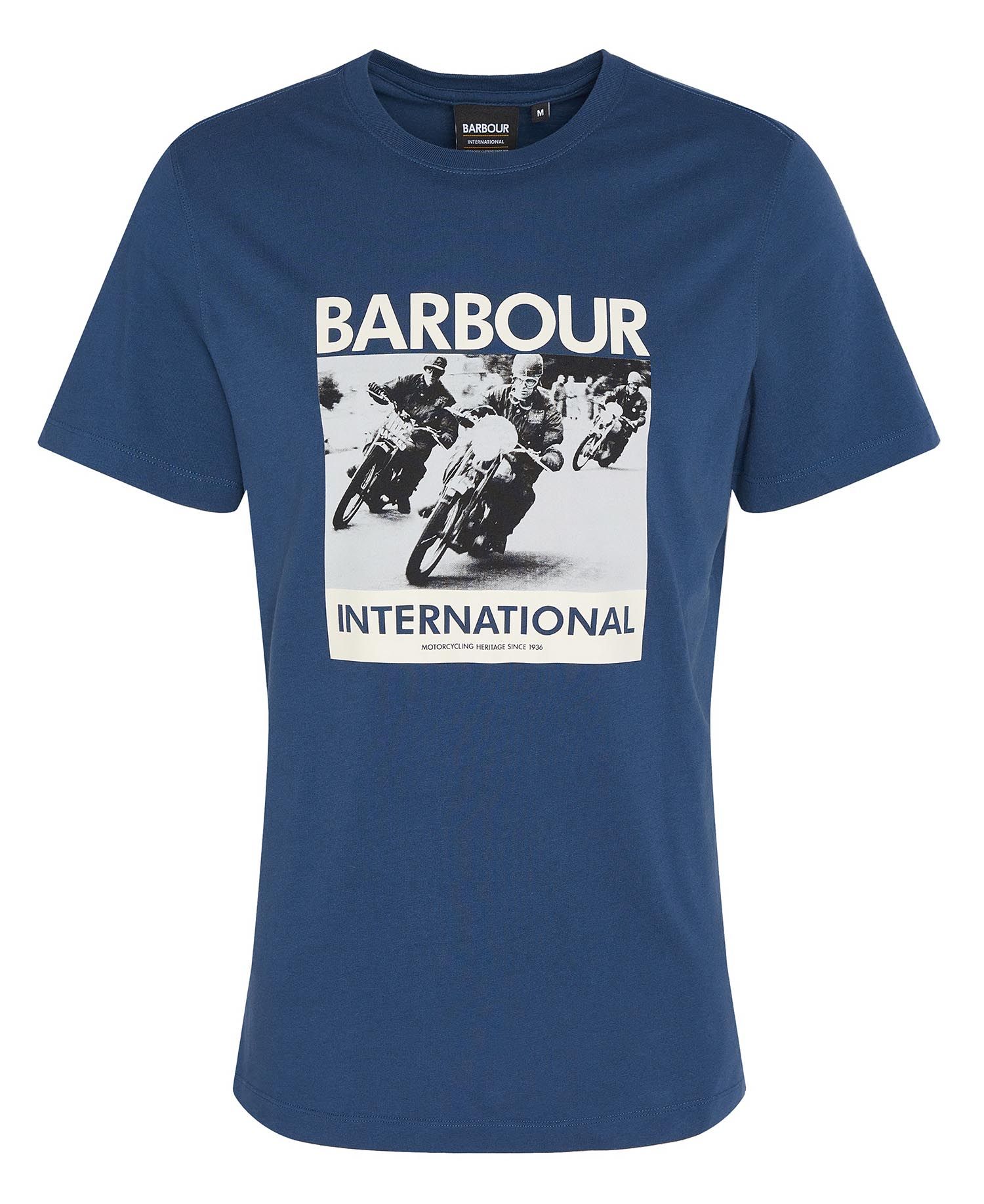 BARBOUR INTL CHISEL TEE WASHED COBALT