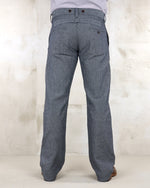 Charger l&#39;image dans la galerie, PIKE BROTHERS 1942 HUNTING PANT GREY STRIPED LINEN
