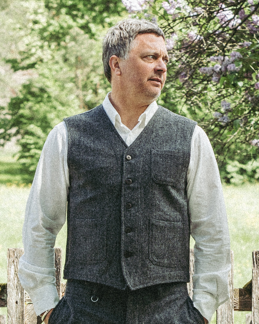 PIKE BROTHERS 1937 ROAMER VEST DUNDEE GREY