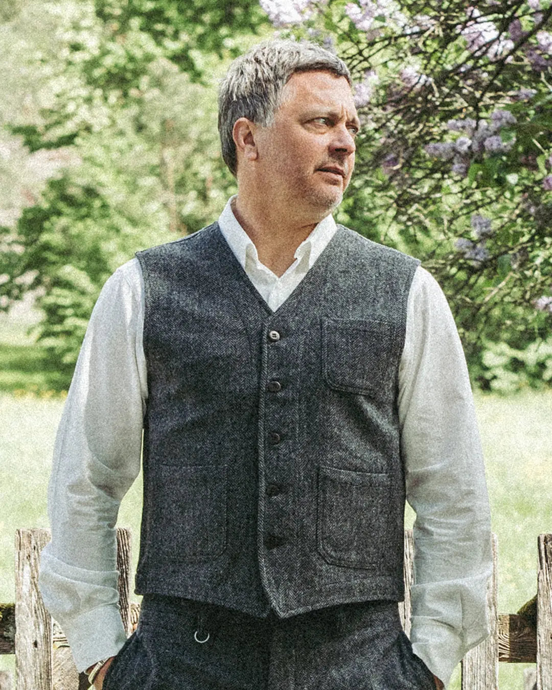 PIKE BROTHERS 1937 ROAMER VEST DUNDEE GRAY
