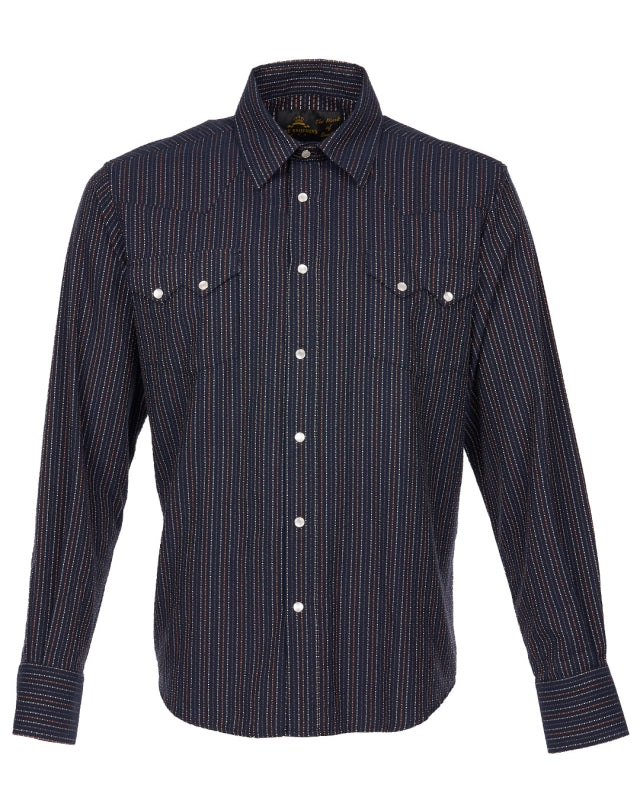 PIKE BROTHERS 1947 SAW TOOTH SHIRT NAVAJO BLUE 