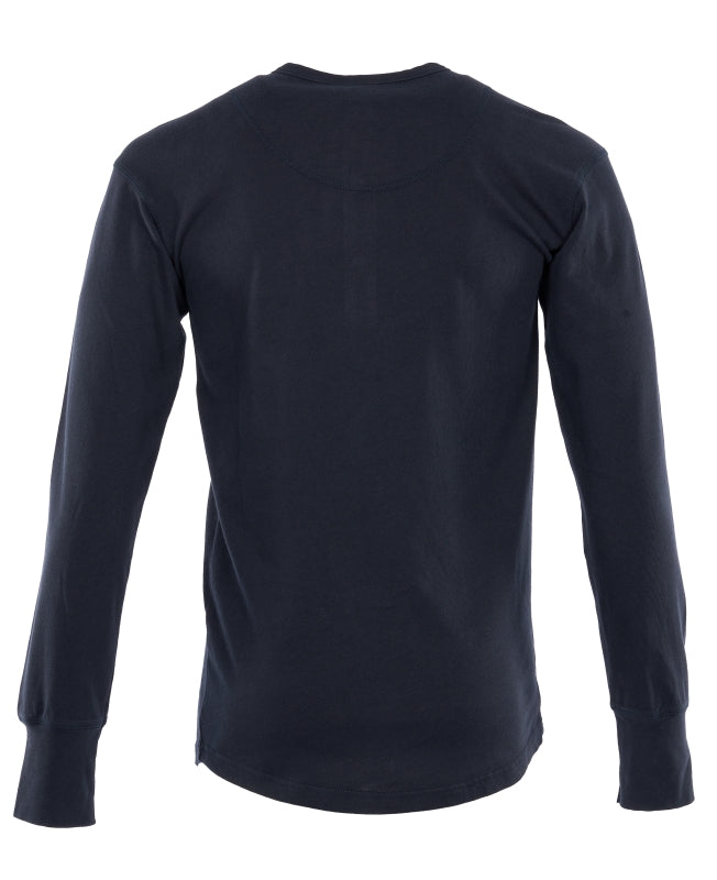 PIKE BROTHERS 1927 HENLEY SHIRT LONG SLEEVE MOJAVE BLUE