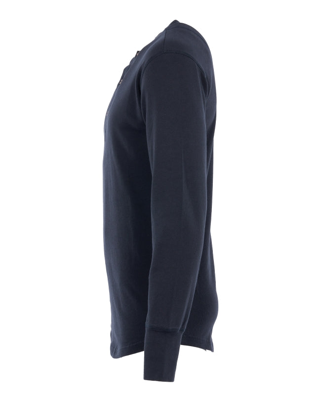PIKE BROTHERS 1927 HENLEY SHIRT LONG SLEEVE MOJAVE BLUE