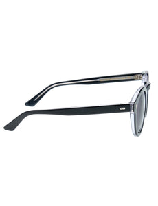 PIKE BROTHERS 1959 SUN GLASSES WOODY CLEAR BLACK