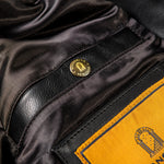 Charger l&#39;image dans la galerie, SHANGRI-LA HERITAGE “Varenne” Fur Collar Black Leather Jacket
