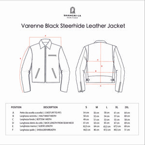 SHANGRI-LA HERITAGE “Varenne” Fur Collar Black Leather Jacket