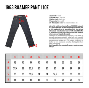PIKE BROTHERS 1963 ROAMER PANT 11 OZ METAL
