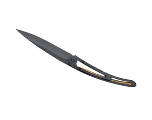 DEEJO COUTEAU 37G,BLACK  BOIS D'OLIVIER / COPAINS COMME COCHONS