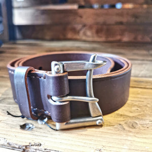 LEATHER FOUCH CEINTURE BOUCLE "MARSHALSAY"