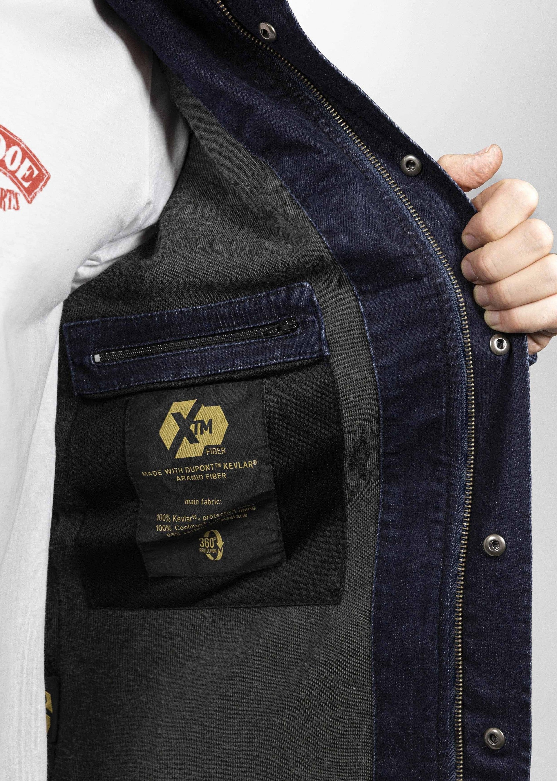 JOHN DOE MOTOSHIRT DARK BLUE USED