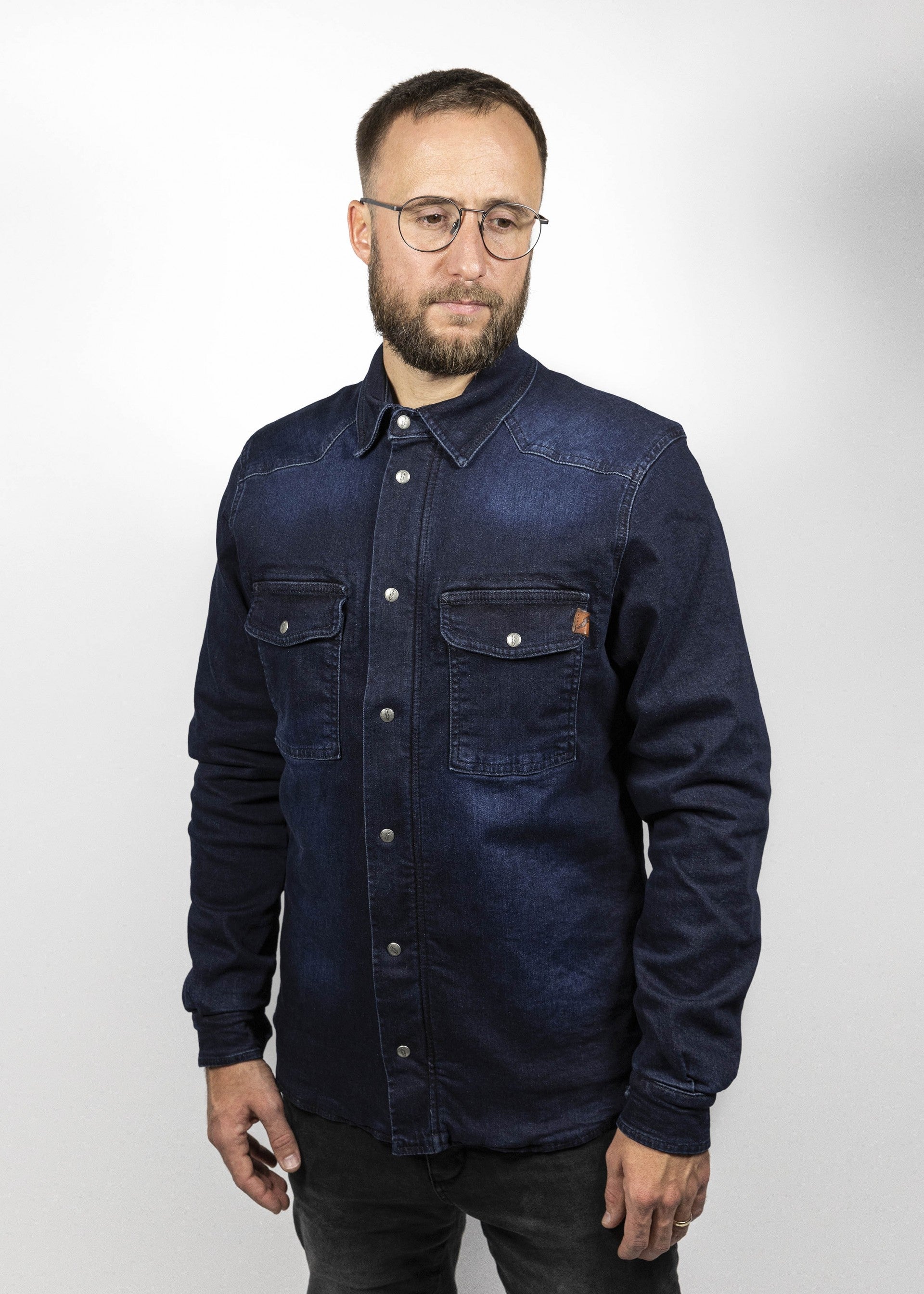 JOHN DOE MOTOSHIRT DARK BLUE USED
