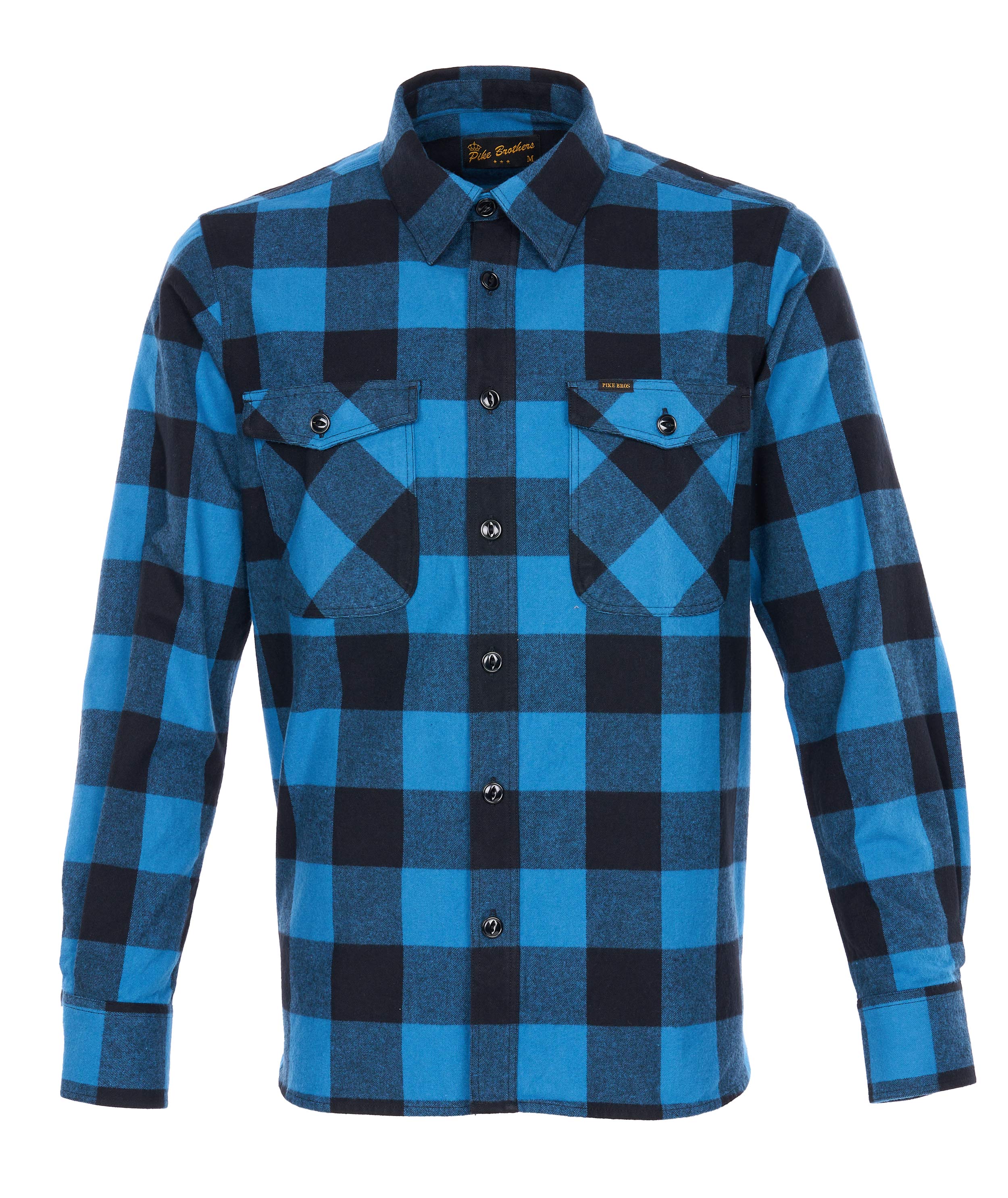PIKE BROTHERS 1943 CPO SHIRT BUFFALO BLUE FLANNEL