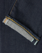 Charger l&#39;image dans la galerie, EDWIN SLIM TAPERED KAIHARA BLUE STRETCH GREEN X WHITE SELVAGE 12.5OZ
