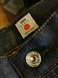 EDWIN SLIM TAPERED KAIHARA INDIGO BLUE X WHITE BLUE UNWASHED