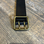 Charger l&#39;image dans la galerie, ATELIER BOWER CUIR VACHETTE BOUCLE DOUBLE NOIR
