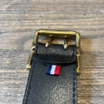 Charger l&#39;image dans la galerie, ATELIER BOWER CUIR VACHETTE BOUCLE DOUBLE NOIR

