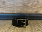 Charger l&#39;image dans la galerie, ATELIER BOWER CUIR VACHETTE BOUCLE DOUBLE NOIR
