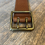 Charger l&#39;image dans la galerie, ATELIER BOWER CUIR VACHETTE BOUCLE DOUBLE COGNAC
