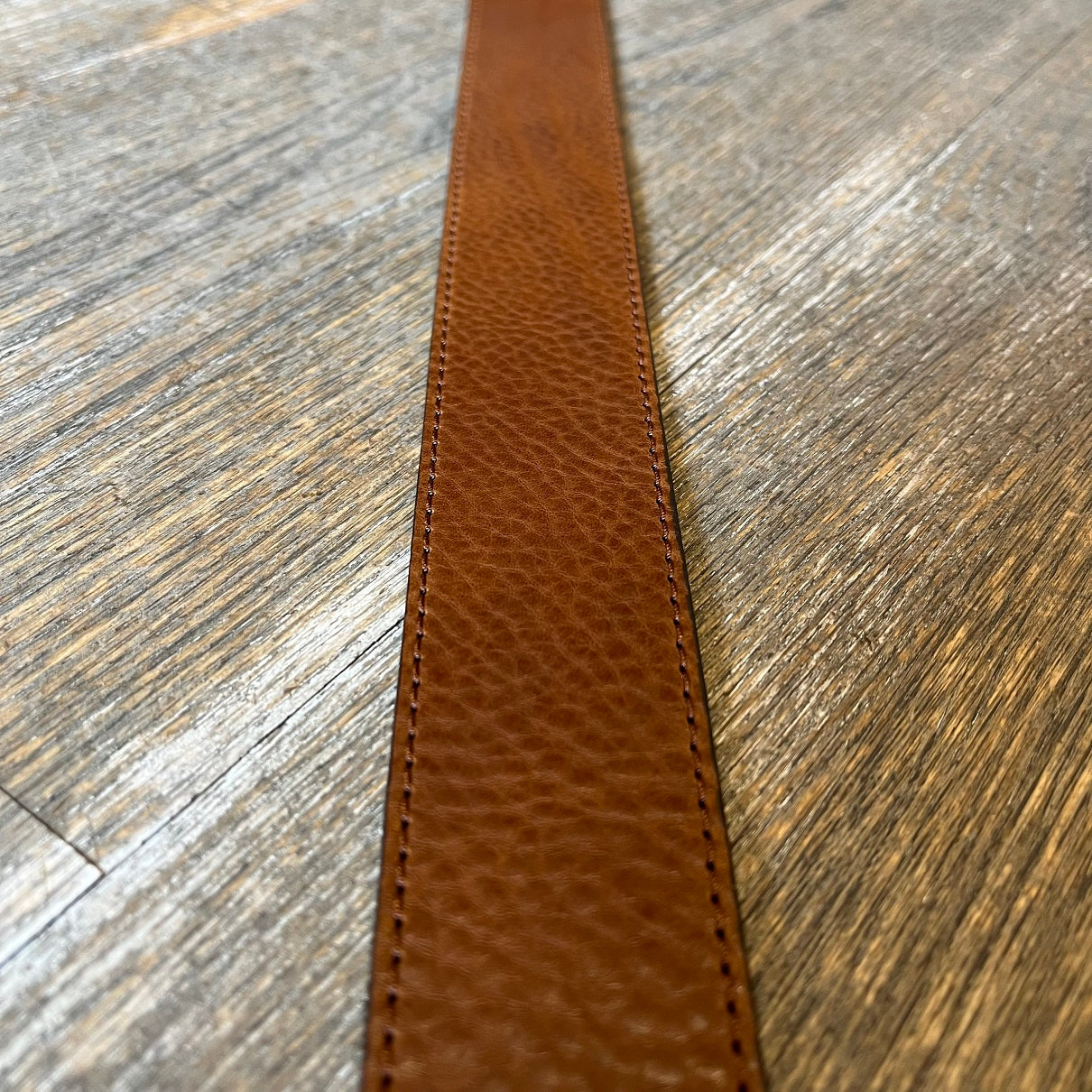 ATELIER BOWER CUIR VACHETTE BOUCLE DOUBLE COGNAC