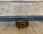 Charger l&#39;image dans la galerie, ATELIER BOWER CUIR VACHETTE BOUCLE DOUBLE COGNAC
