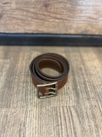 Charger l&#39;image dans la galerie, ATELIER BOWER CUIR VACHETTE BOUCLE DOUBLE COGNAC
