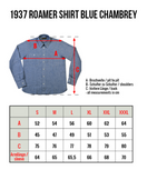 Charger l&#39;image dans la galerie, PIKE BROTHERS 1937 ROAMER SHIRT BLUE CHAMBREY
