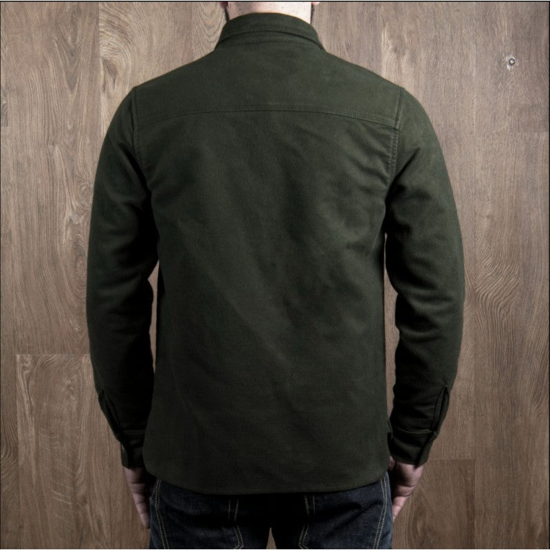 PIKE BROTHERS 1943 CPO SHIRT MOLESKIN MOSS