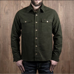 Charger l&#39;image dans la galerie, PIKE BROTHERS 1943 CPO SHIRT MOLESKIN MOSS
