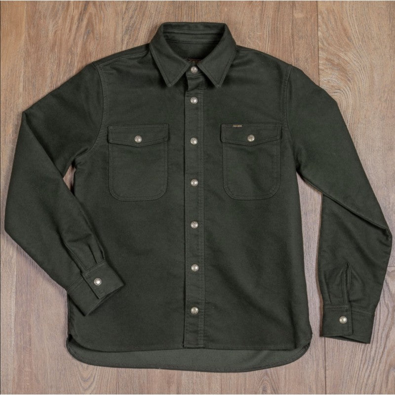 PIKE BROTHERS 1943 CPO SHIRT MOLESKIN MOSS