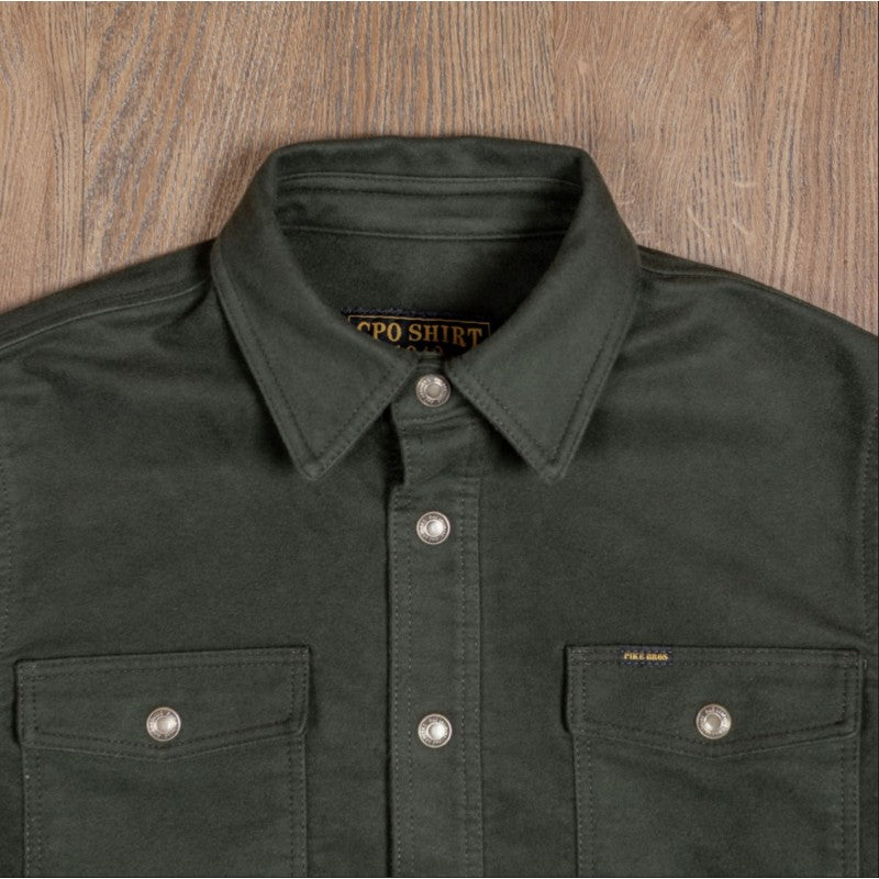 PIKE BROTHERS 1943 CPO SHIRT MOLESKIN MOSS