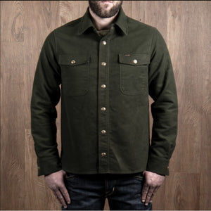 PIKE BROTHERS 1943 CPO SHIRT MOLESKIN MOSS